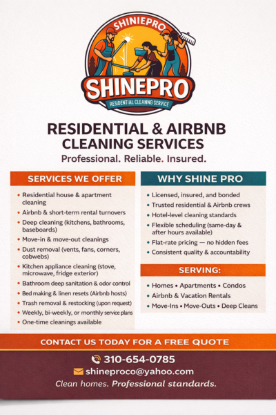 Residential cleaning